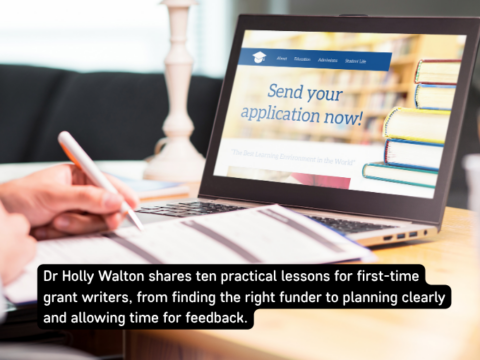 Blog – Early career reflections on writing grant applications