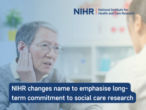 NIHR support for social care research