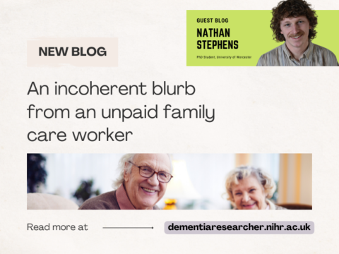 Guest Blog – An incoherent blurb from an unpaid family care worker