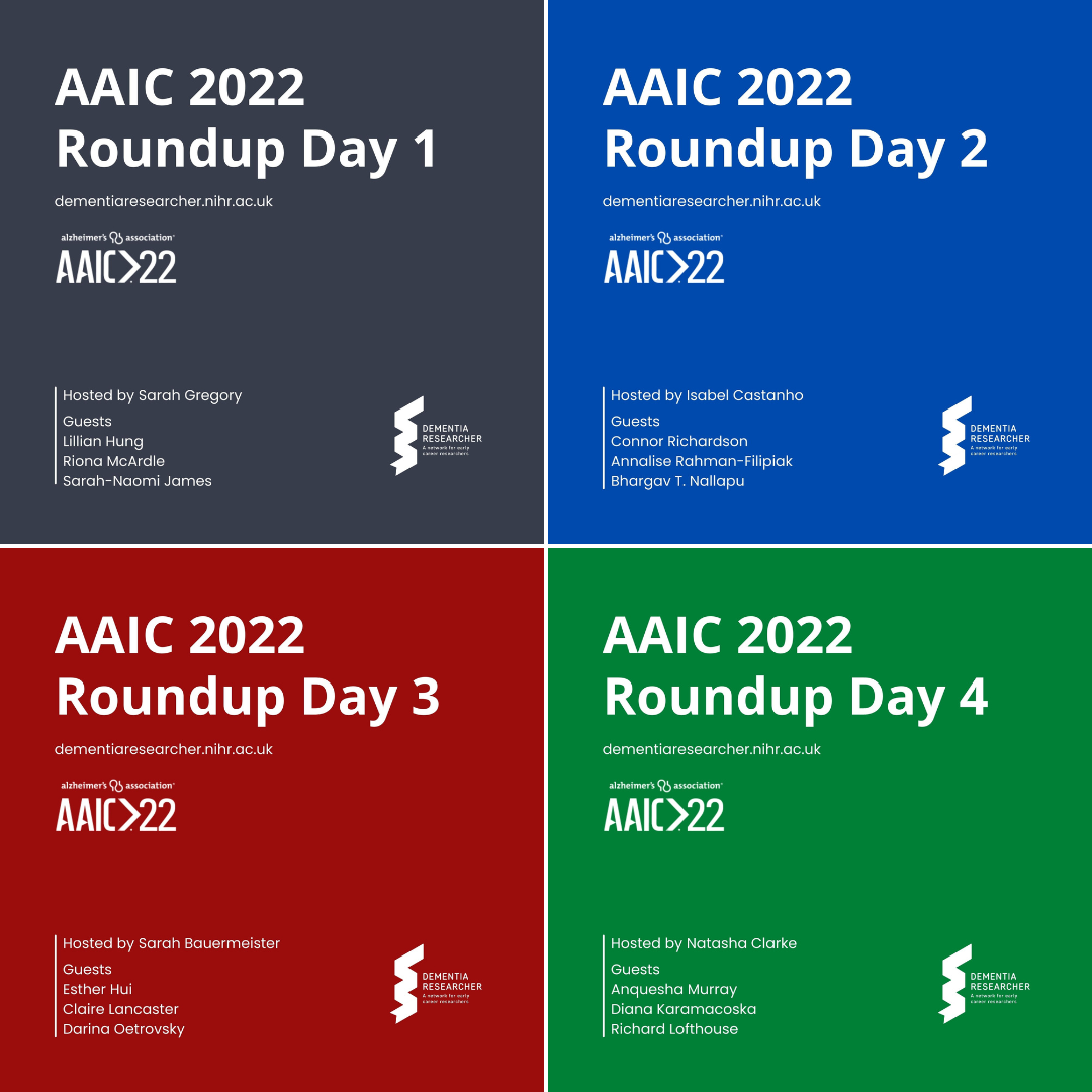 Advert for the AAIC 2022 highlight podcasts