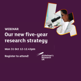 Webinar – Alzheimer’s Research UK’s five-year research strategy