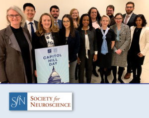 Our Early Career Policy Ambassadors (ECPA) Program is a 10-month program that allows early career scientists to interact with leading neuroscience advocates and meet their policymakers.
