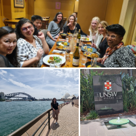 Montage of pictures from Dr Clarissa Giebel research trip to Australia in 2022