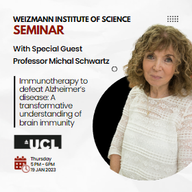 Professor Michal Schwartz, Weizmann Institute of Science Seminar