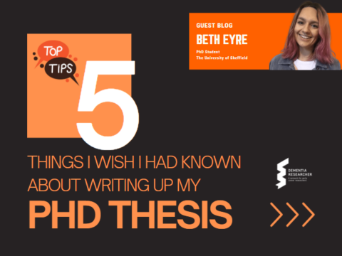 Blog – 5 things I wish I had known about writing up my PhD thesis