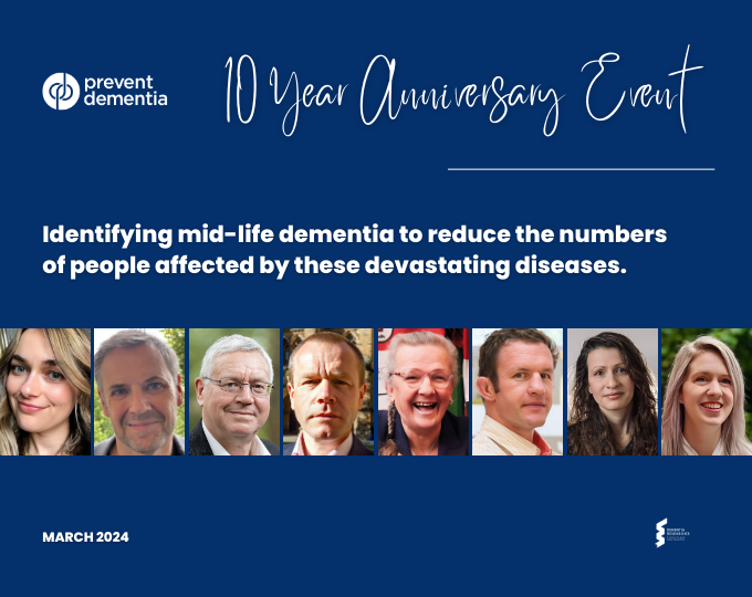 PREVENT Dementia 10 year Anniversary Celebration