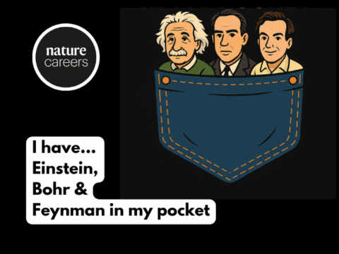 I have Einstein, Bohr and Feynman in my pocket