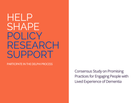 Consensus Study on Promising Practices for Engaging People with Lived Experience of Dementia
