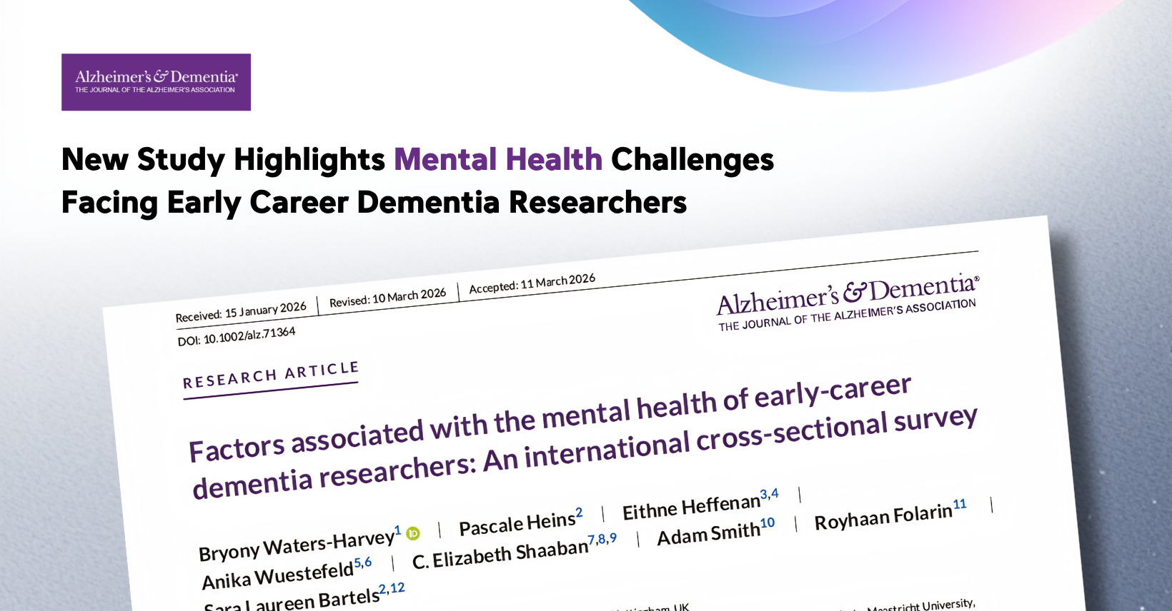 Mental Health Challenges in Dementia Researchers