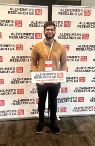 Rahul - 24th March - DEMENTIA RESEARCHER Rahul holding a sign