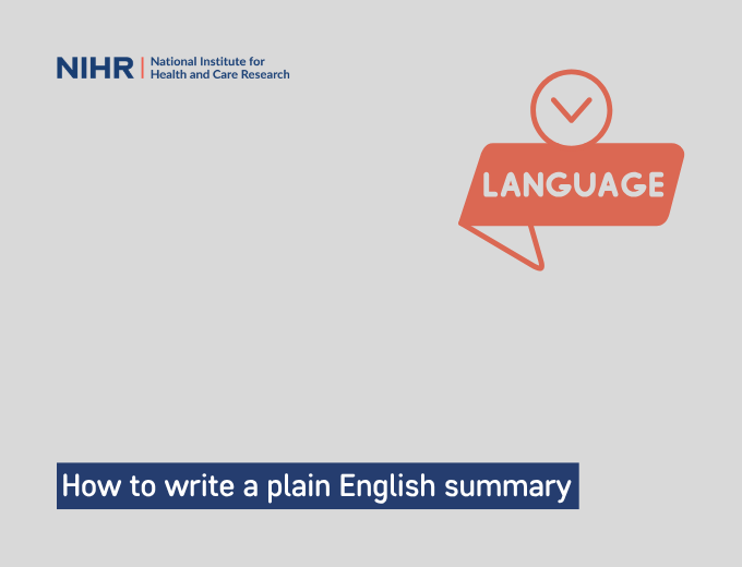 How to write a plain English summary
