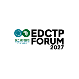 EDCTP Forum - DEMENTIA RESEARCHER EDCTP Forum 2027 logo featuring teal circular icons and the text “13th Edition Madrid, Spain 5–9 April.”