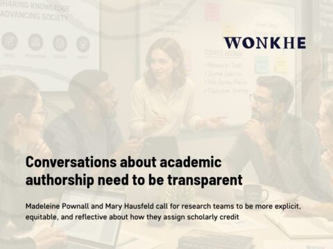 Conversations about academic authorship need to be transparent