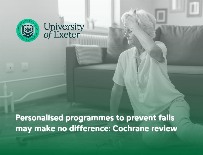 Personalised falls prevention programmes may make no difference, Cochrane review finds