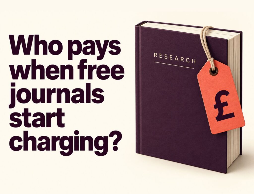 Who pays when free academic journals change the rules?