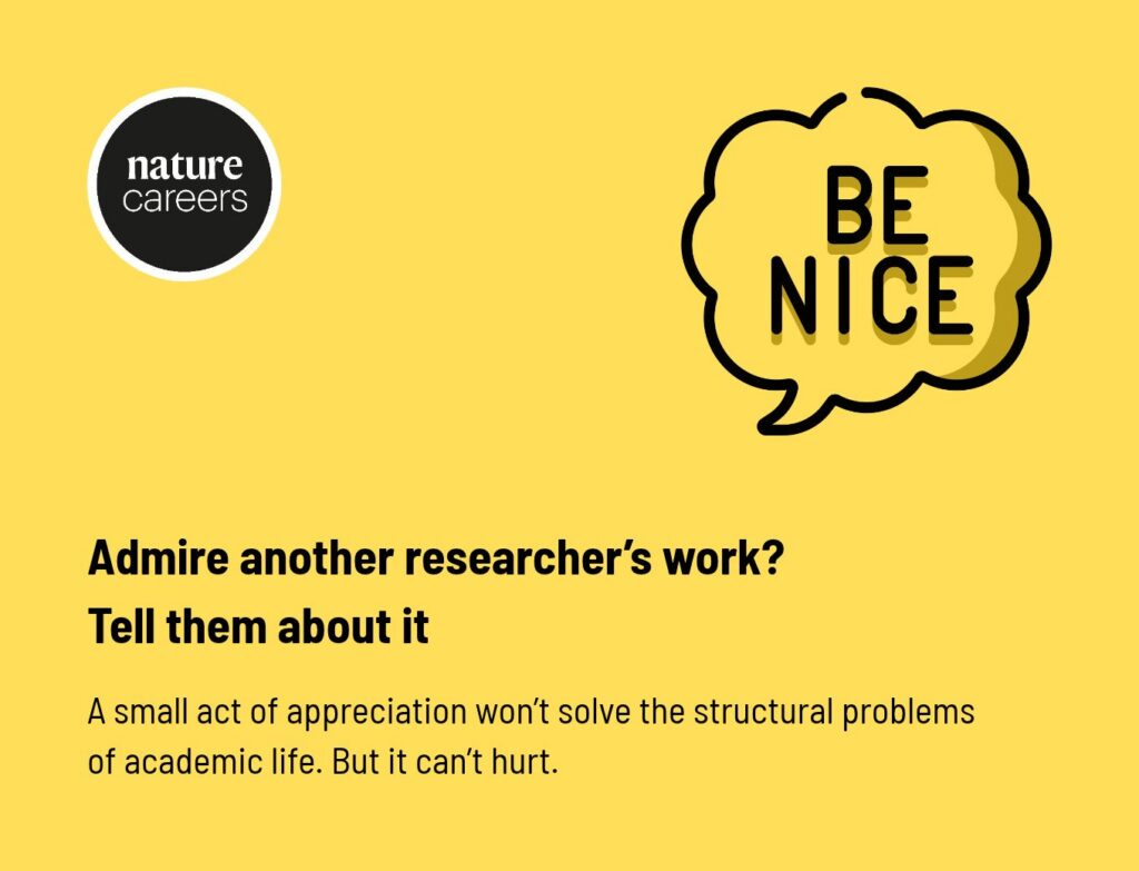 Admire another researcher’s work? Tell them about it