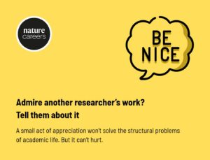 Admire another researchers work_ Tell them about it - Nature