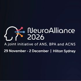 NeuroAlliance 2026, a joint initiative of ANS, BPA and ACNS. 29 November to 2 December, Hilton Sydney.