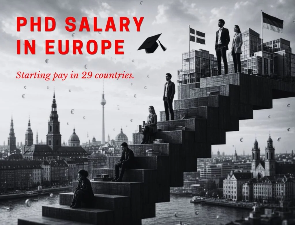 PhD Salary in Europe - Starting pay in 29 countries